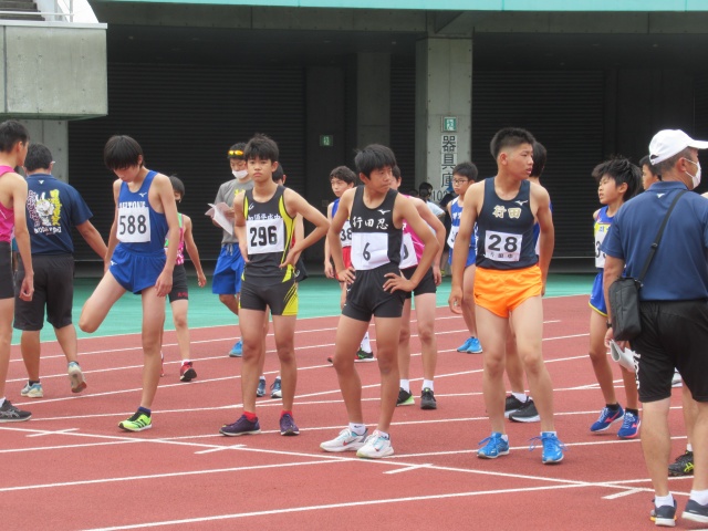 ６月２５日 北埼玉地区学校総合体育大会陸上競技 行田市立忍中学校