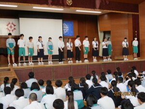 ５月生徒朝会